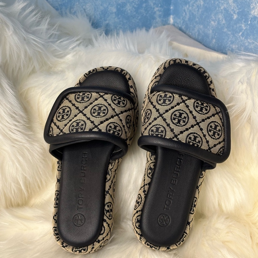 Tory Burch T Monogram Bubble sandals